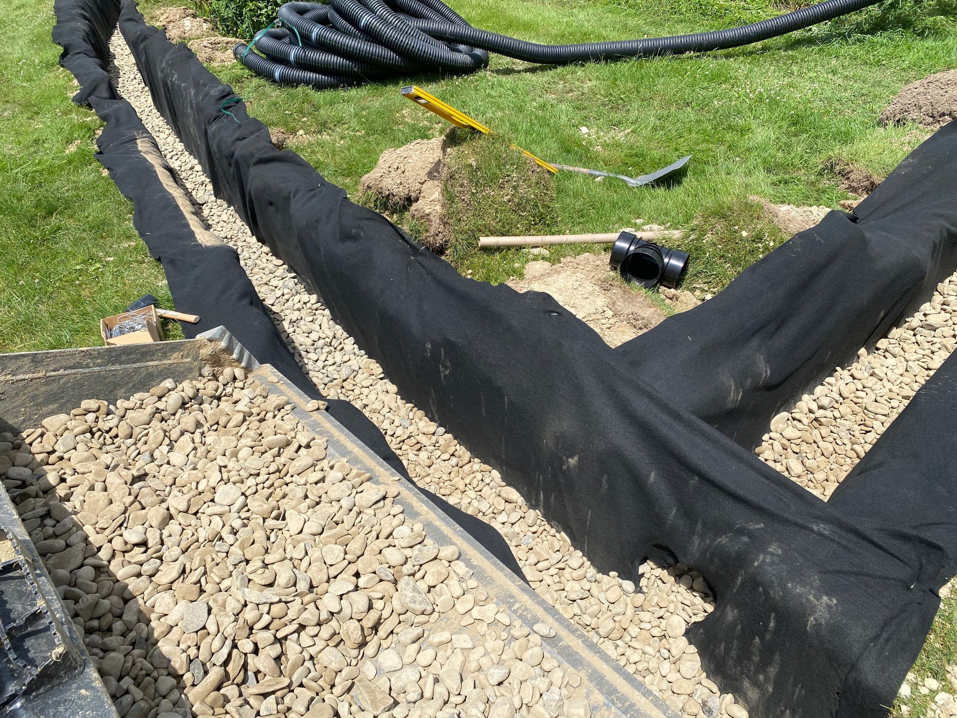 Gallery photos for French Drain Installation Puts a Stop to Yard Pooling: Image #3